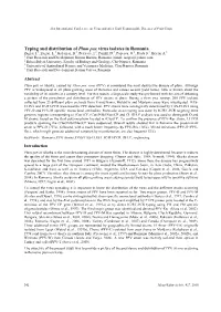 Typing and Distribution of Plum Pox Virus Isolates in Romania