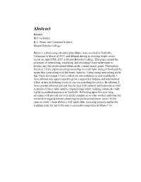 Abstract Balance by Eva Snyder B.A