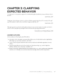 Clarifying Expected Behavior