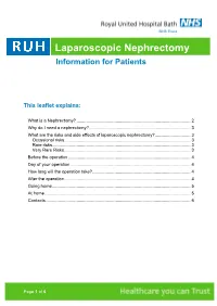 Laparoscopic Nephrectomy