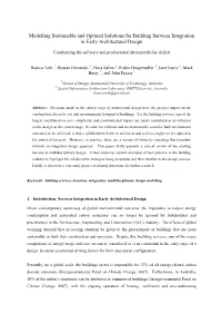Modelling Sustainable and Optimal Solutions for Building Services Integration in Early Architectural Design