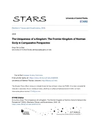 The Frontier Kingdom of Norman Sicily in Comparative Perspective