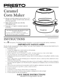 Caramel Corn Maker • Buttery, Crunchy Caramel Corn As Easy As 1-2-3