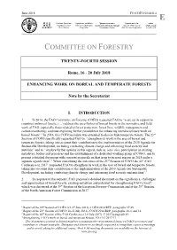 Enhancing Work on Boreal and Temperate Forests