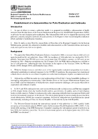 Establishment of a Subcommittee for Polio Eradication and Outbreaks Introduction 1