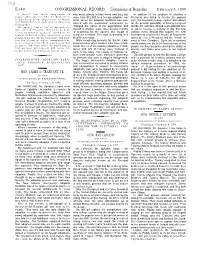 Extensions of Remarks E140 HON. JAMES A. TRAFICANT, JR. HON