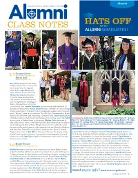 HATS OFF Classal Mninotes to Our ALUMNI GRADUATES!