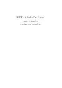 NMAP - a Stealth Port Scanner