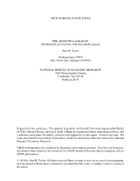 The Argentina Paradox: Microexplanations and Macropuzzles