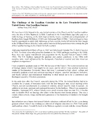 The Challenge of the Lasallian Catechist in the Late Twentieth-Century United States: One Lasallian Journey.” AXIS: Journal of Lasallian Higher Education 4, No