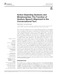 The Function of Gesture-Speech Alignment in the Conversational Turn