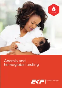 Anemia and Hemoglobin Testing