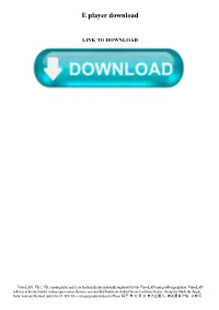 E Player Download
