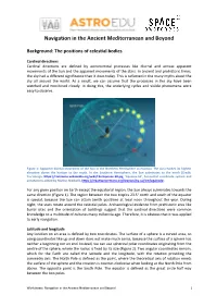 Navigation in the Ancient Mediterranean and Beyond