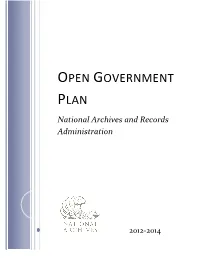 Open Government Plan, Implementing Almost 70 Tasks to Improve Open Government