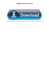 Pinger Text Free Via Web
