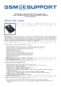 RIFF Box JTAG - Original