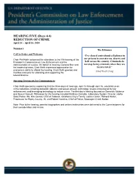 April 14 Through April 16 2020 Hearing Summary FINAL