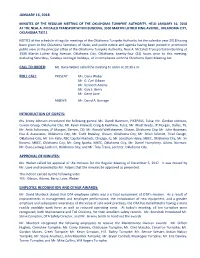 January 16, 2018 Call to Order: Roll Call: Introduction Of