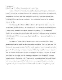 Logan Brooks Journal Prompt #4: Technical Communication and Science Fiction
