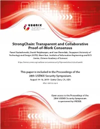 Transparent and Collaborative Proof-Of-Work Consensus