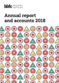 BBFC Annual Report and Accounts 2018