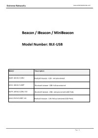 Beacon / Ibeacon / Minibeacon Model Number: BLE-USB
