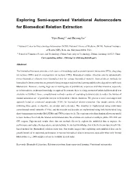 Exploring Semi-Supervised Variational Autoencoders for Biomedical Relation Extraction