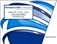 Thompson Ehle Company MEP/FP, CIVIL, TSYS ENGINEERING