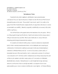 Introductory Notes