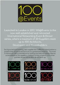 100 Events A4 Brochure V4.Indd