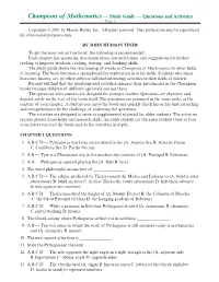 Champ Math Study Guide Indesign