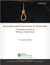 Execution and Conviction of Terrorists