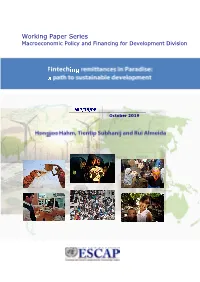 Finteching Remittances in Paradise: a Path to Sustainable Development+