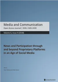 Media and Communication Open Access Journal | ISSN: 2183-2439