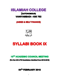 Syllabi Book Ix