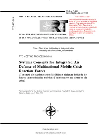 Systems Concepts for Integrated Air Defense of Multinational Mobile