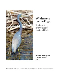 Wilderness on the Edge: a History of Everglades National Park
