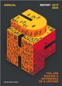 Annual 2019 2020 Report You Are Making a Difference Of