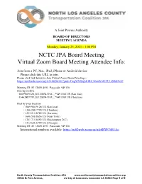 Board Agenda and Report Packet