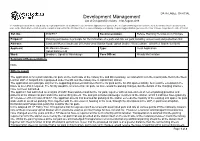 Development Management List of Delegated Decisions - 31St August 2018
