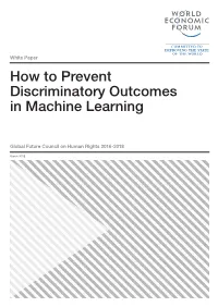 How to Prevent Discriminatory Outcomes in Machine Learning