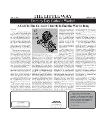 The Little Way, VOL. 27 NO. 1 (Summer 2007)