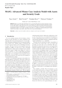 Advanced Misuse Case Analysis Model with Assets and Security Goals