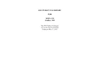 EEO PUBLIC FILE REPORT for WFIN-AM Findlay, OH