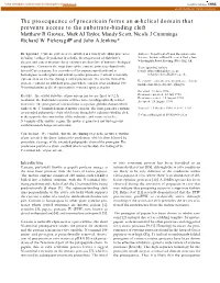 Helical Domain That Prevents Access to the Substrate-Binding Cleft