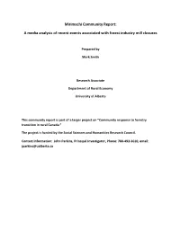 Miramichi Community Report Overview
