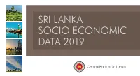 Sri Lanka Socio-Economic Data Folder