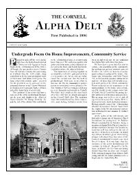 THE CORNELL ALPHA DELT First Published in 1896