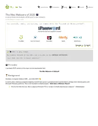 The Mac Malware of 2020.Pdf